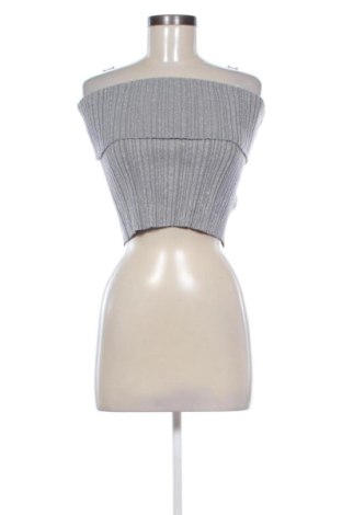 Дамски топ Bershka, Размер L, Цвят Сребрист, Цена 10,00 €, #136961507