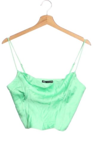 Top de femei Zara, Mărime S, Culoare Verde, Preț 60,73 Lei, #136978410