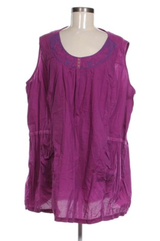 Damski top Ulla Popken, Rozmiar 3XL, Kolor Fioletowy, Cena 95,83 zł, #136983156