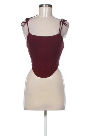 Top de femei Bershka, Mărime S, Culoare Roșu, Preț 124,99 Lei, #137033354