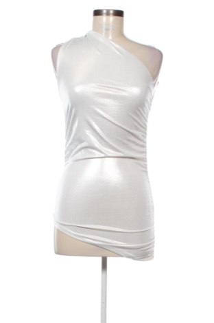 Damski top H&M, Rozmiar M, Kolor Srebrzysty, Cena 54,99 zł, #137027441