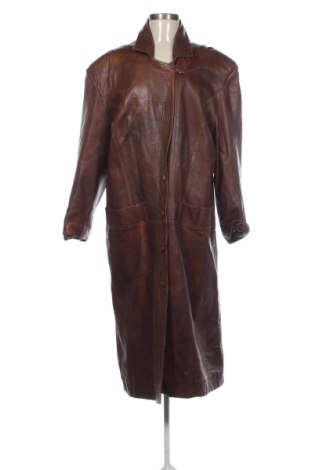 Дамско кожено палто Unbranded, Размер XL, Цвят Кафяв, Цена 101,00 €, #137030134