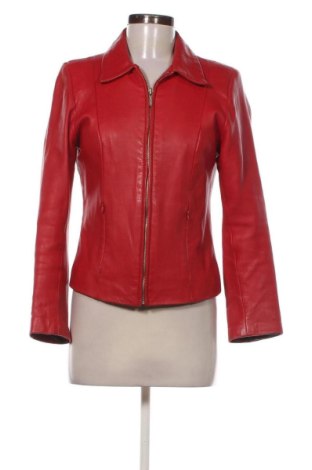 Geacă de piele pentru femei Unbranded, Mărime XS, Culoare Roșu, Preț 265,87 Lei, #136958104