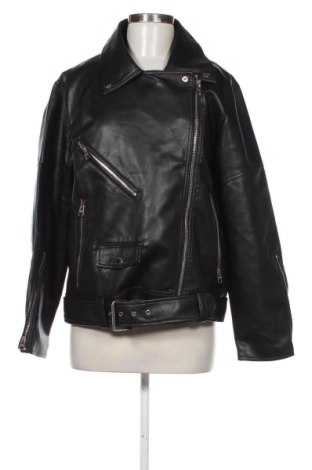 Geacă de piele pentru femei Pull&Bear, Mărime M, Culoare Negru, Preț 251,99 Lei, #136975824