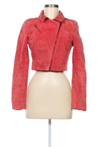 Dámská kožená bunda  Vero Moda, Velikost S, Barva Červená, Cena  979,00 Kč, #136985699