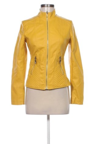 Дамско кожено яке Unbranded, Размер S, Цвят Жълт, Цена 24,00 €, #137047847
