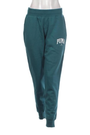 Pantaloni trening de femei PUMA, Mărime L, Culoare Verde, Preț 251,99 Lei, #136956660