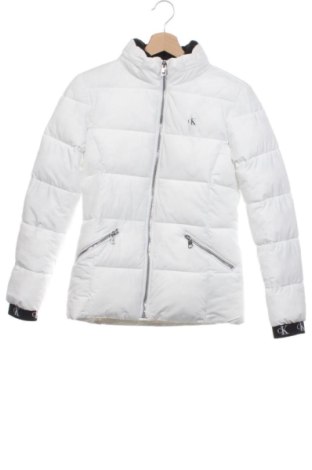 Geacă pentru copii Calvin Klein Jeans, Mărime 13-14y/ 164-168 cm, Culoare Alb, Preț 189,99 Lei, #133664095