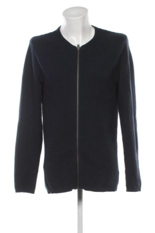 Jachetă tricotată de bărbați Selected, Mărime M, Culoare Albastru, Preț 117,00 Lei, #137010283