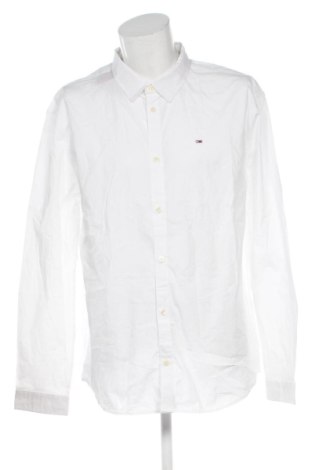 Męska koszula Tommy Jeans, Rozmiar 3XL, Kolor Biały, Cena 259,99 zł, #136944464