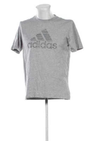 Ανδρικό t-shirt Adidas, Μέγεθος M, Χρώμα Γκρί, Τιμή 18,99 €, #136935120