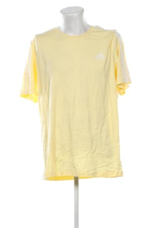 Ανδρικό t-shirt Adidas, Μέγεθος XL, Χρώμα Κίτρινο, Τιμή 21,99 €, #136943693