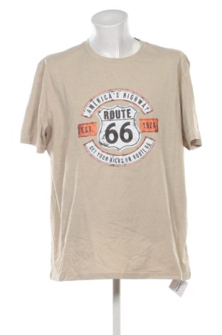 Мъжка тениска Unbranded, Размер 3XL, Цвят Бежов, Цена 12,78 €, #136945738