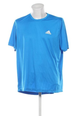 Męski T-shirt Adidas, Rozmiar XXL, Kolor Niebieski, Cena 81,99 zł, #136949029