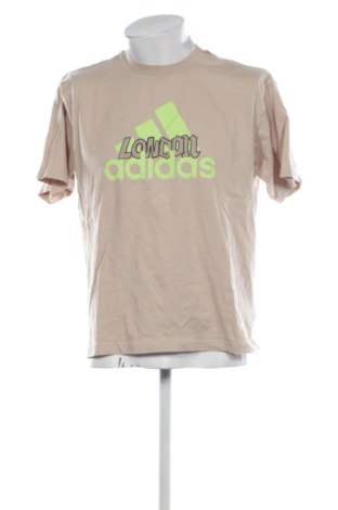 Мъжка тениска Adidas, Размер M, Цвят Бежов, Цена 18,91 €, #136958288