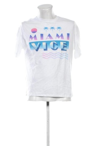 Мъжка тениска Pull&Bear, Размер S, Цвят Бял, Цена 15,84 €, #136964211