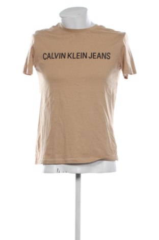 Pánské tričko  Calvin Klein Jeans, Velikost M, Barva Béžová, Cena  632,00 Kč, #136985035