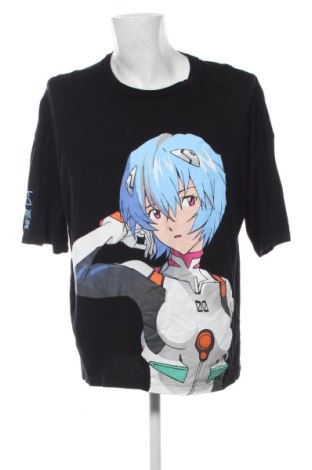 Męski T-shirt Bershka, Rozmiar XXL, Kolor Czarny, Cena 52,99 zł, #136985581