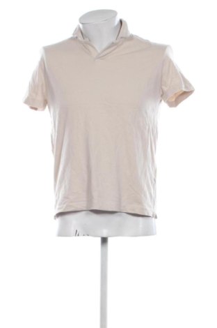 Męski T-shirt Massimo Dutti, Rozmiar M, Kolor Beżowy, Cena 117,99 zł, #137000610