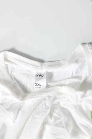 Męski T-shirt Anko, Rozmiar XXL, Kolor Biały, Cena 56,99 zł, #137005151