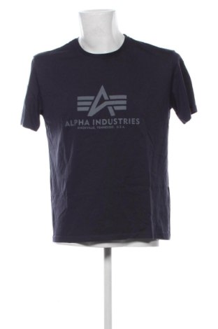 Męski T-shirt Alpha Industries, Rozmiar XL, Kolor Niebieski, Cena 114,99 zł, #137010421