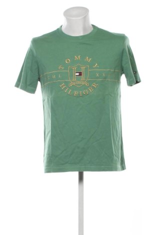Мъжка тениска Tommy Hilfiger, Размер M, Цвят Зелен, Цена 21,85 €, #137013185
