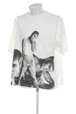 Мъжка тениска H&M, Размер XL, Цвят Бял, Цена 13,80 €, #136951528