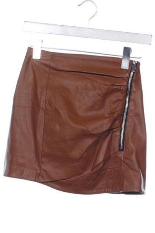 Rock Bershka, Größe XXS, Farbe Braun, Preis 7,40 €, #136979437