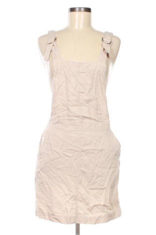 Dámské šaty s tráky Bershka, Velikost S, Barva Béžová, Cena  219,00 Kč, #137031945