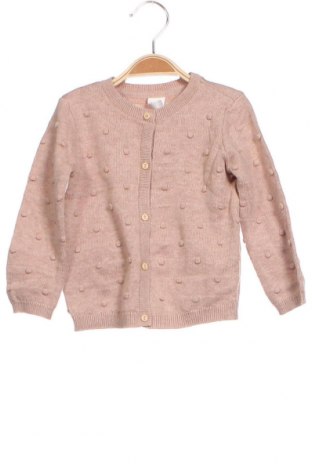 Detský kardigán H&M, Veľkosť 9-12m/ 74-80 cm, Farba Popolavo ružová, Cena  17,95 €