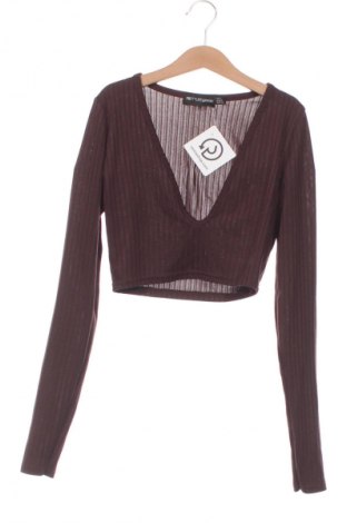 Дамска блуза Pretty Little Thing, Размер XXS, Цвят Кафяв, Цена 2,04 €