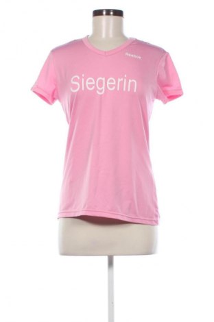 Γυναικείο t-shirt Reebok, Μέγεθος M, Χρώμα Ρόζ , Τιμή 8,99 €