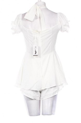 Дамски къс гащеризон Unbranded, Размер S, Цвят Бял, Цена 5,62 €