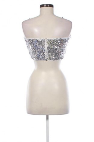 Дамски топ SHEIN, Размер M, Цвят Сребрист, Цена 9,71 €
