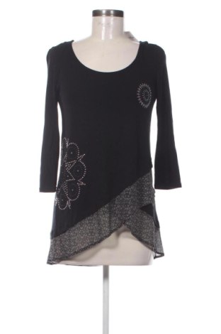 Дамска блуза Desigual, Размер S, Цвят Черен, Цена 22,91 €, #137086438