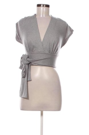 Дамска блуза Zara, Размер S, Цвят Сребрист, Цена 13,33 €, #137113077