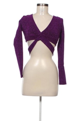 Bluză de femei Bershka, Mărime XS, Culoare Mov, Preț 47,24 Lei, #137071843