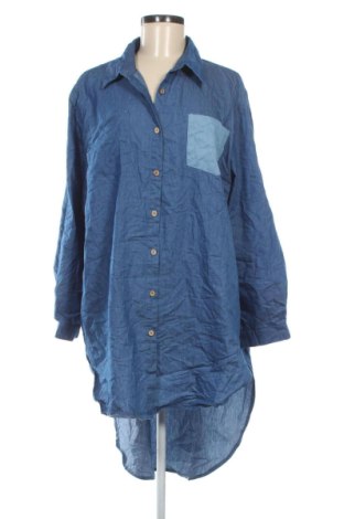 Damenbluse Zanzea, Größe 4XL, Farbe Blau, Preis 10,99 €, #136812213