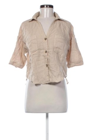 Cămașă de femei Zara, Mărime S, Culoare Bej, Preț 65,99 Lei, #136883764