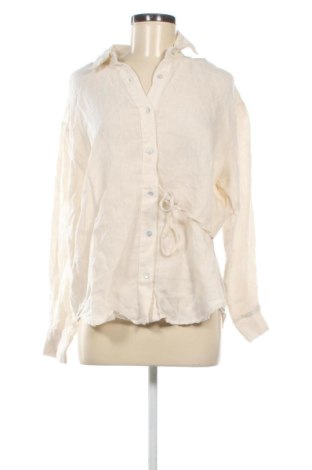 Cămașă de femei Pull&Bear, Mărime M, Culoare Ecru, Preț 108,99 Lei, #137034913