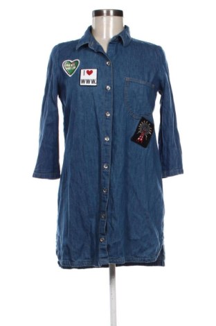 Cămașă de femei Zara, Mărime S, Culoare Albastru, Preț 83,99 Lei, #137073129