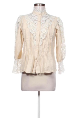 Cămașă de femei Unbranded, Mărime S, Culoare Bej, Preț 47,24 Lei, #137124450