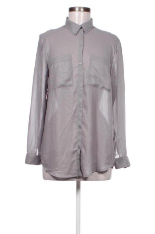 Γυναικείο πουκάμισο H&M, Μέγεθος L, Χρώμα Γκρί, Τιμή 14,14 €, #137135228