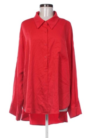 Γυναικείο πουκάμισο Unbranded, Μέγεθος 4XL, Χρώμα Κόκκινο, Τιμή 18,99 €, #136760783
