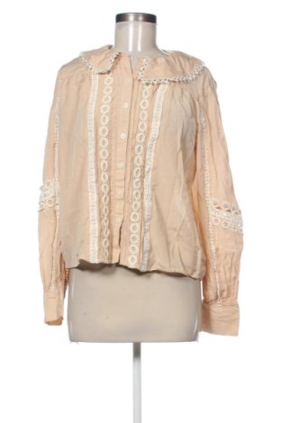 Cămașă de femei River Island, Mărime L, Culoare Bej, Preț 68,24 Lei, #137033900