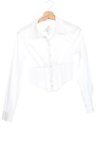 Cămașă de femei Bershka, Mărime XS, Culoare Alb, Preț 50,99 Lei, #137038613