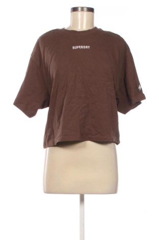 Γυναικείο t-shirt Superdry, Μέγεθος S, Χρώμα Καφέ, Τιμή 11,00 €, #137057942