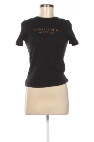 Γυναικείο t-shirt Mango, Μέγεθος XS, Χρώμα Μαύρο, Τιμή 8,00 €, #137058637