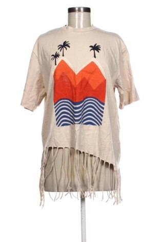 Γυναικείο t-shirt Native Youth, Μέγεθος XS, Χρώμα Εκρού, Τιμή 15,04 €, #137073095