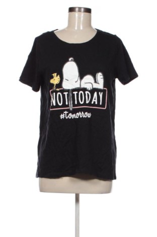 Γυναικείο t-shirt Peanuts, Μέγεθος M, Χρώμα Μαύρο, Τιμή 10,99 €, #137073722